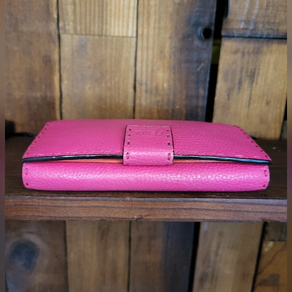 Fendi Peekaboo Selleria Pink Wallet - Picture 8 of 15